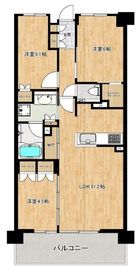 プラウドシティ方南町 3階 間取り図