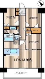 プレシス横濱新子安 6階 間取り図