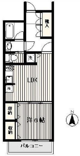 デュオスカーラ新宿Ⅱ 9階 間取り図