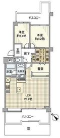 ローブルたまプラーザ 2階 間取り図