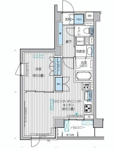 カスタリア目黒平町 209 間取り図