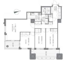 六本木ヒルズレジデンス B棟 11階 間取り図