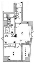 スカイコート蔵前 4階 間取り図