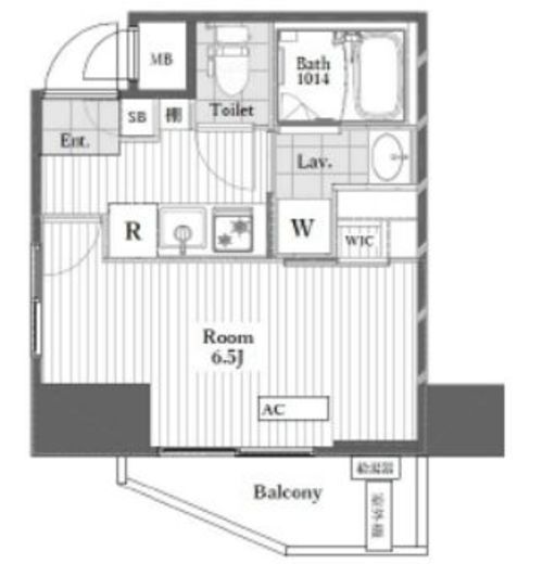 グランド・ガーラ渋谷 5階 間取り図