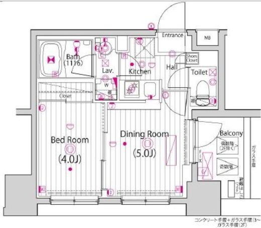 ガーラ・プレシャス川崎西口 4階 間取り図