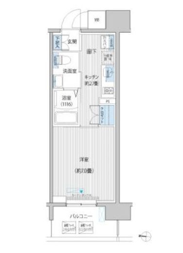 セントラーレ新城 1102 間取り図