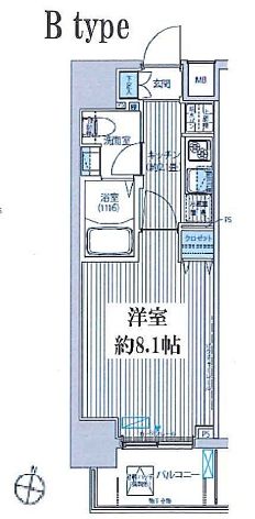 カーサラスク目白台 401 間取り図