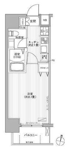 カーサラスク目白台 601 間取り図