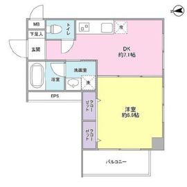 コモドール雷門 11階 間取り図