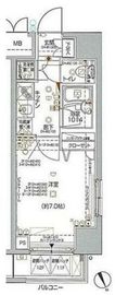 パレステュディオ四谷 10階 間取り図