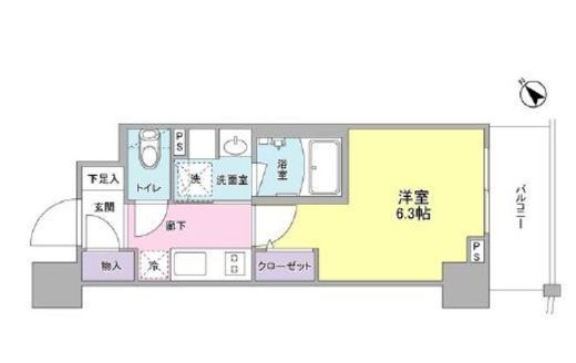 Orge鶴見 303 間取り図