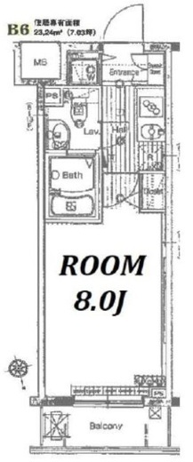 ガラ・グランディ大手町 13階 間取り図