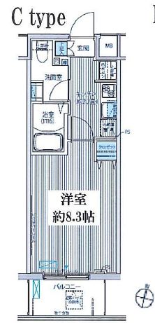 カーサラスク目白台 202 間取り図
