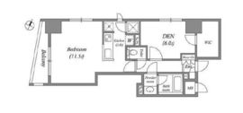 CAVANA八丁堀 (カバナ八丁堀) 801 間取り図