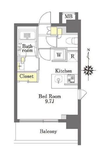 プライムメゾン森下 207 間取り図