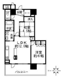 クリオレジダンスタワー横濱鶴ヶ峰 10階 間取り図