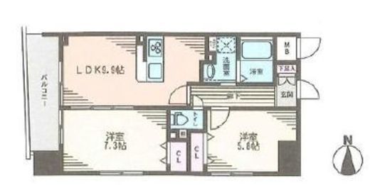 レシオイシワラ 903 間取り図