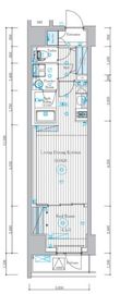 ミライズ北千住レジデンス 301 間取り図