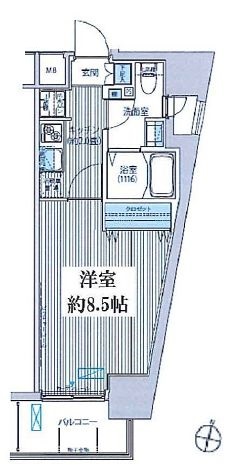 カーサラスク目白台 503 間取り図