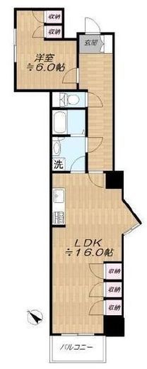 ジェイタワー西大井 5階 間取り図
