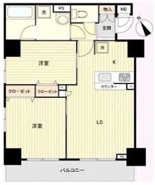 アヴァンティーク銀座2丁目参番館 8階 間取り図