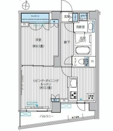 カスタリア目黒平町 101 間取り図