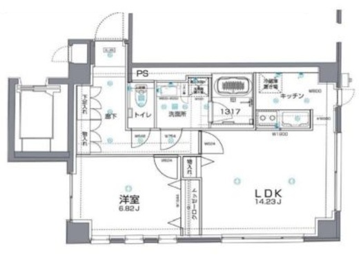 アルヴェール松濤 401 間取り図