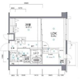 アルヴェール松濤 302 間取り図