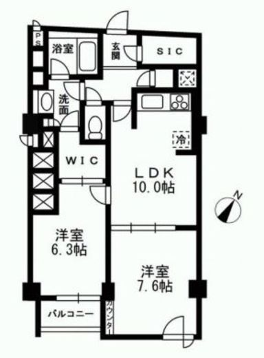 アーバンパーク代官山2 205 間取り図