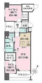 アスコットパーク東日本橋 6階 間取り図