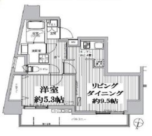カーサラスク目白台 204 間取り図