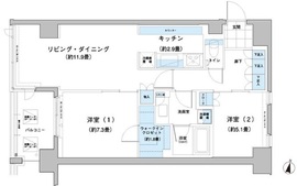 ガーデニエール砧レジデンス 718 間取り図