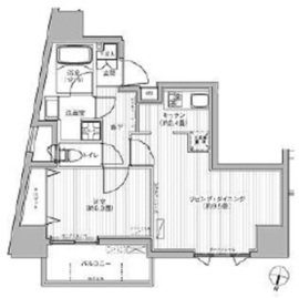 カーサラスク目白台 604 間取り図