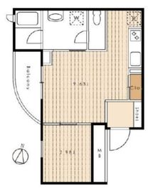 ヴィヴァーチェ高輪 2階 間取り図