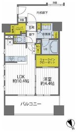 イニシア横浜桜木町 6階 間取り図