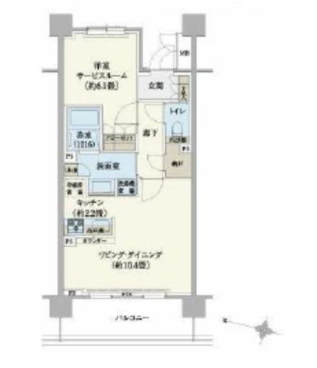 リージア経堂テラスガーデン 215 間取り図