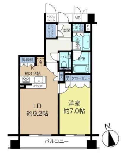小田急コアロード六本木フロンテ 5階 間取り図