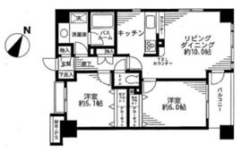 クリオ横浜関内弐番館 10階 間取り図
