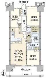 パークホームズ横浜本郷台リバーサイドヴィラ THE WEST 10階 間取り図
