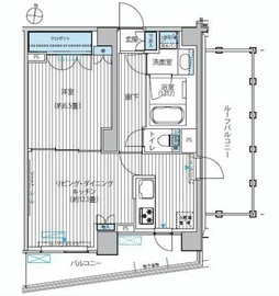 カスタリア目黒平町 501 間取り図