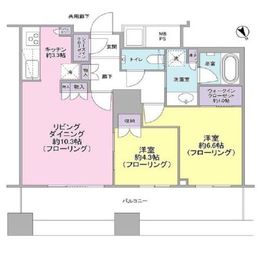 ザ・パークハウス西新宿タワー60 13階 間取り図
