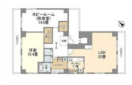ウェルスクエア中目黒 901 間取り図