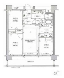 クリオ横浜サウスレジデンス 4階 間取り図