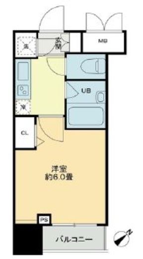 クロスレジデンス蒲田 1010 間取り図