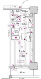ガーラ・ステーション東神奈川 6階 間取り図