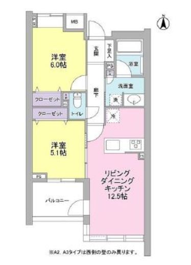 デュエット北千住マキア 103 間取り図