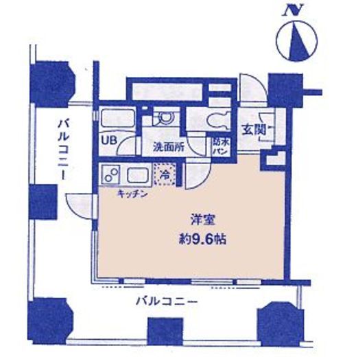 ルネ新宿御苑タワー 1108 間取り図