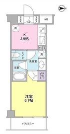 リバーレ蒲田仲六郷 106 間取り図