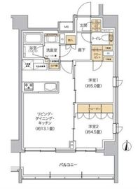 リビオメゾン東池袋 1201 間取り図