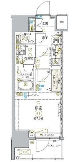 KDXレジデンス池袋ウエスト 601 間取り図